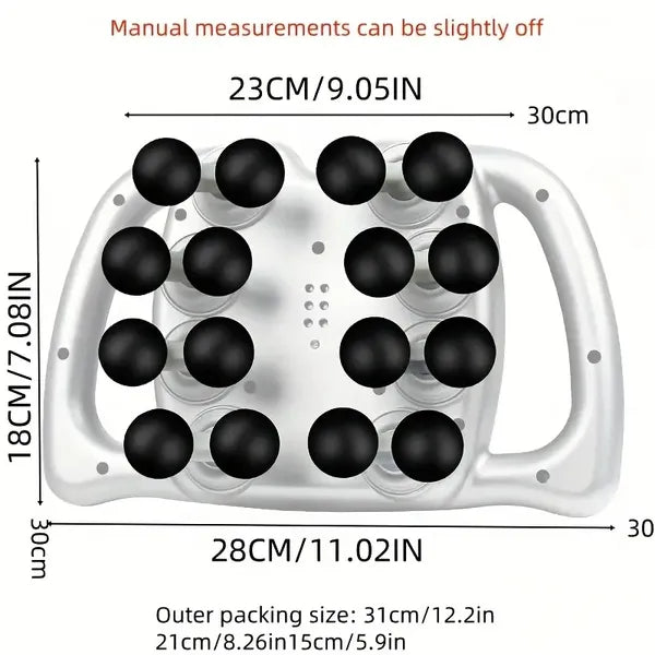 16 Head Fascia Gun, Full Body Massager, Instrument For Waist Back, Legs, Arm Muscle Relaxation, Home Multi-part Massage Gun