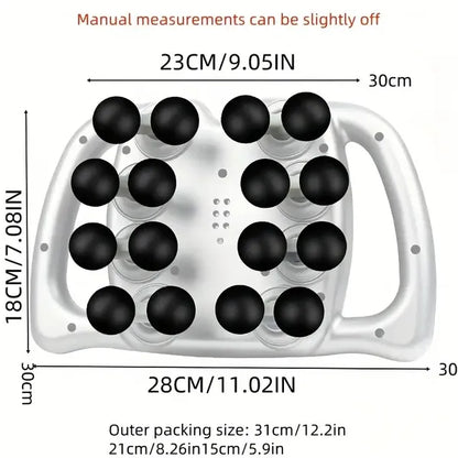 16 Head Fascia Gun, Full Body Massager, Instrument For Waist Back, Legs, Arm Muscle Relaxation, Home Multi-part Massage Gun